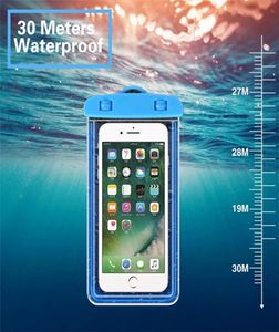 Torba pływacka Telefon komórkowy Universal Waterproof Torba podwodna sucha torba do pracy na telefon sportowy basen plażowy jazda na nartach 8 cali 8329642