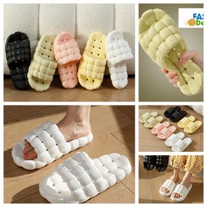 Slipper Home Shoes GAI Slides Bedroom Shower Room Warms Plush Living Room Soft Wears Cottons Slipper Ventilates Womans Men pink white