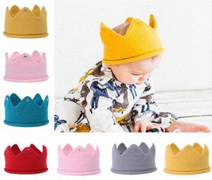 YUXIC Newborn Baby Crown Hats Knitted Crochet Boys Girls Caps Infant Turban Toddler Hair Accessories tPzz1134637