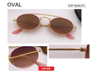 Fabrikversorgung großartige Qualität Frauen Sonnenbrille Männer Klassiker Oval 3847 Sonnenbrille Lady Designer Retro Metal Sonnenbrille Vintage Mirror UV400 de Sol Gafas1077180