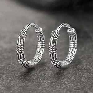 Hoop Huggie Orecchini a cerchio piccoli e semplici retrò in acciaio inossidabile orecchini ipoallergenici adatti per uomo donna e fantastici gioielli indiani Boho 240326