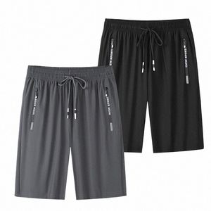 summer Men's Sports Shorts,bermuda Clothing, Fitn Jogging Shorts,ice Silk Breathable Thin Shorts,large Size Casual Shorts 8XL 77Y9#