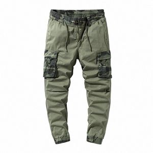 Spodnie Cargo Mężczyźni Multi Pocket Causal Pants Męs