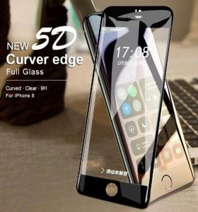 5d gebogene Kante Schutz Glas für iPhone x 8 7 plus Bildschirmschutz auf dem für Apple iPhone 6 Temperierten Glas Full Film9703494