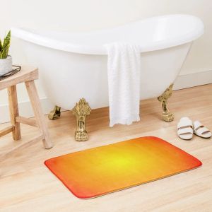 Mats Sunfire Yellow Gold Orange Red Gradient Färger glad solig design badmatta matta för dusch badrum interiör