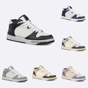 2024 marca de luxo B57 Sneaker Top Sapatos Casuais Homens Mulheres Couro Genuíno Vintage Clássico Malha Pano Vintage Fashion Trainer Trainers para Homem Mulher Caminhadas Sapatos