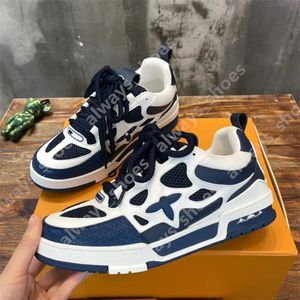 Trainer Maxi Skate Sneaker Green Blue Marine White Red Beige Marine Black Orange Brown Snakeskin Suede Grey Damoflage Damier Khaki Yellow Violet Casual Shoes A36