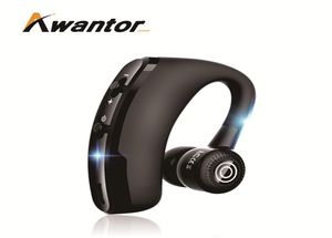 V9 Bluetooth Kulaklık CSR CSR CSR CIPS Telefon görüşmesi için yan kulaklık ile tek Earhook Bluetooth kulaklık iPhone XS Samsung S1686400