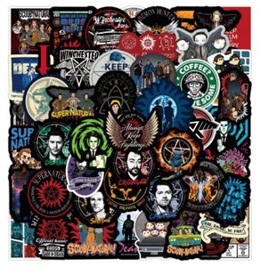 50pcs Classic TV Show Supernatural Sticker SPN stickers For Motorcycle Notebook Computer Car DIY Children Toy Guitar Refrigerator1349903