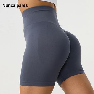 Hohe Taille Yoga Shorts Frauen nahtlos Scrunch Butt Yoga Shorts Push Up Gym Shorts Sports Beute Training Kurzes Frauen Kleidung 240312