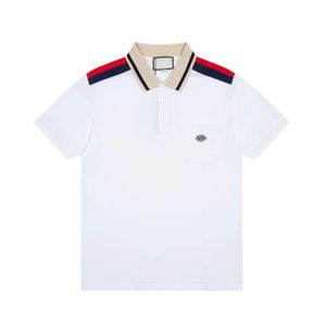 Magliette magliette top top a strisce nere abbigliamento vintage polo maglietta per uomo da uomo estate camicie di cotone camicie corte t-shirt a manica corta manica casual