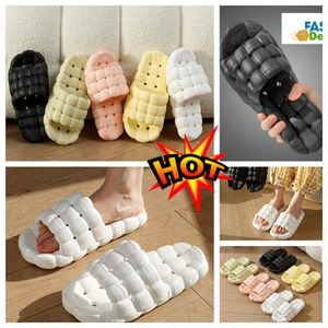 Slippers Home Shoes GAI Slide Bedroom Showers Room Warm Plush Living Room Soft Wear Cotton Slippers Ventilate Womans Men pink whites