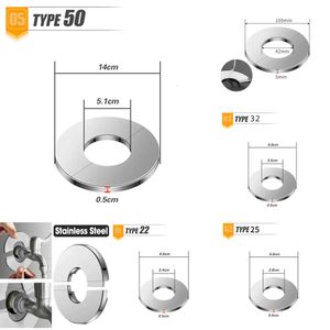 Neue 1-teilige selbstklebende Edelstahl-Wasserhahn-Dekorabdeckung für die Dusche, Chrom-Finish, Wasserrohr-Wandabdeckungen, Badezimmer-Zubehör