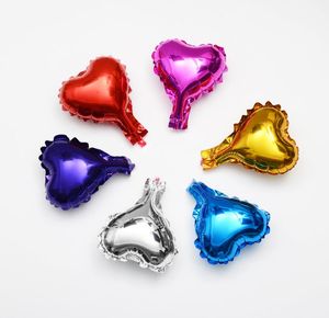 50pcs Heart Shape Foil Helium Balloon Anniversary Decor 5 inch Red Blue Green Purple Gold Silver Color8329589