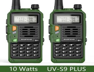 Walkie Talkie Baofeng UVS9プラスUHF VHFデュアルバンド10W高出力トランシーバーアップグレードUV5R HAM 2つの方法Radiowalkiewal4345748