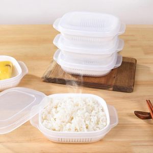 Butelki do przechowywania 1PCS Food Box Rice Zachowanie owoców pojemnik na ogrzewanie piekarnika mikrofalowe