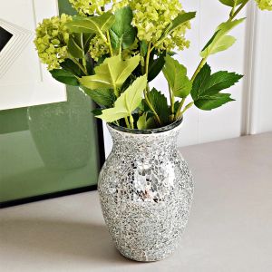 Vazolar ayna mozaik flowerpot dekoratif parıltılı 1pc moda yaratıcılık yaratıcı hediye çapı 10cm dayanıklı ev dekor vazo