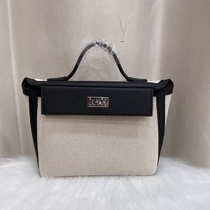 Duża pojemność TOPS TORBA torebka damska moda torebka domowa torba luksusowa torby na torby wysokiej jakości skórzane płótno splikanie torby