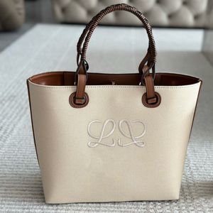 Hot Fashion Tote Women's Bag Luxury Designer Canvas Double Lined With Classic Pattern Large Shopping Bag Handbag No Box