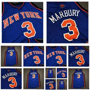 College Basketball Wears Rare Jersey Men Youth Women Vintage 3 Stephon Marbury Game utfärdade gymnasiet S-5XL Anpassad valfritt namn eller N ot3Z5