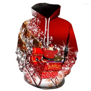 Herren-Kapuzenpullover mit Weihnachtsmann-Mütze im Freien. Verwenden Sie oft individuelle, übergroße Y2K-Kleidung für Männer mit weihnachtlichen Mustern