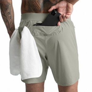 2022 verão novo ginásio jogging exercício shorts esportes masculinos fitn secagem rápida vários bolsos shorts de corrida v5F7 #