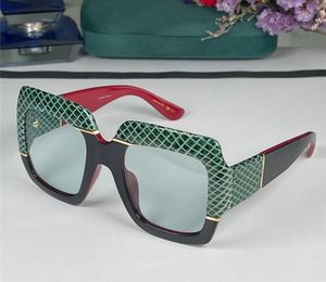 Projektantka mody okulary przeciwsłoneczne dla kobiet 0484 Square Oversizezed Rame szklanki Avantgarde Elegancki styl najwyższej jakości Antiult6070972