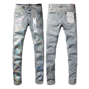 Purple Brand Jeans American High Street Beschichtung Silberfarbe 9005