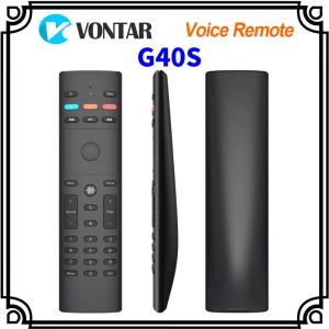 Keyboards G40S Voice Remote Control Air Mouse Wireless Mini Kyeboard with IR Learning for Android TV Box PC