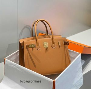 Original Birkkns Bag Gaoding EP Palm Mönstrad Cowhide Bag 25cm High End Feel Ytter Sy Ny 30 cm Fashionabla pendling handväska Utm2