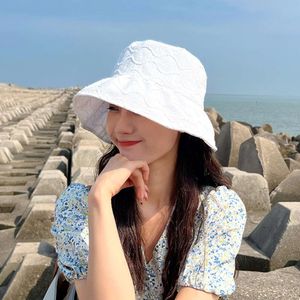 Üniversite Rüzgar Çocuk Koruması Büyük Saçaklar Güneş Korece Versiyon Moda Yüzü Gösteren Küçük Balıkçı Yaz Taze Pot şapka