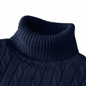 outono inverno quente gola alta camisola masculina casual rollneck malha pulôver manter quente homens jumper malha lã suéter 55cN #