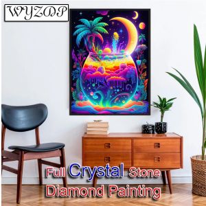 Ponto 5D DIY100% Crystal Diamond Painting Landscape Square Bordado Bordado Cruzada Kit Diamond Art Crystal Home Decor 231011