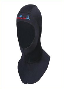 DC02H 3 مم قبعة غوص النيوبرين مع كتف محترف Uniex Cap Cap Winter Coldproof Wetsuits Head Cover Helment9853769