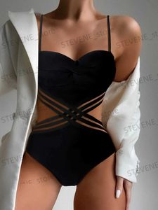 Women's Swimwear 2023 Push Up Swimsuit One Piece Sexy Monokini Solid Swimwear Women Bathers Bathing Swimming Swim Suit Female Summer Beachwear T240326