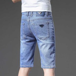 Luxury designer Jeans for Mens Summer thin five part jeans men's high-end midriff slim straight brand men's beach pants Fashion pants