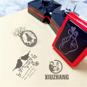 Craft Personalized your own Logo Self inking Stamp Customized Photosensitive ink Stamp Personalized Custom Self Inking Stamp Rubber