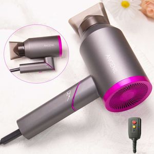 Professional Dryer Diffuser, 1800W Ionic Travel Blow Dryer, Foldable Handle, Constant Temperature Care Without Hair Damage, with Safety Plug Mother's Day Gift