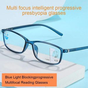 Sunglasses Blue Ray Blocking Anti-Blue Light Reading Glasses Eye Protection Progressive Near Far Hyperopia Ultralight PC