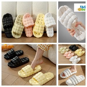 Slippers Home Shoes GAI Slide Bedroom Shower Room Warms Plush Living Room Soft Wearing Cottons Slippers Ventilate Woman Men pink white