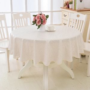 2024 Flower Style Round Table Tyg Pastoral PVC Plastic Kitchen Drabla Oljetät Dekorativ elegant vattentät tygbord Täck för vattentätt tygskydd