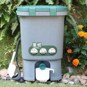 Food Jars Canisters 15L compost Bin arden yard compost bin leaves orange fertilizer can kitchen arbae household food trash canL24326