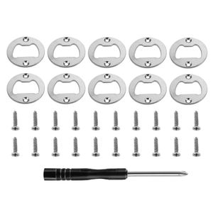 80Sets DIY Bier Flaschenöffner Einsatz Kits für Harzform 40mm Wandbehang Weinöffner mit Schrauben Küche Bar Werkzeug 240315