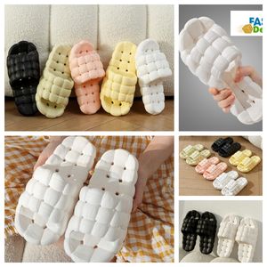 Slippers Home Shoes GAI Slide Bedroom Shower Rooms Warms Plush Living Room Soft Wear Cotton Slipper Ventilate Woman Men pinks white