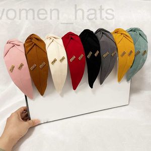 Pannband designer enkel velor tryck pannband lyxiga kvinnor flickor svart brun rand bred kant bowknot hår båge vridning turban headwrap head accessoarer m70u