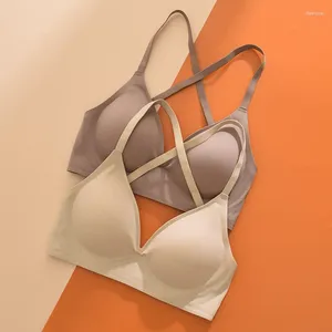 Bras Externally Expanded Women Underwear No Marks Without Steel Rings Beautiful Back Sexy Soft Support Solid Color Bra For Summer