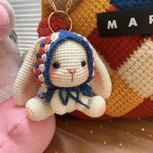 Stickning Pretty Rabbit Crochet Kit Neederwork Doll Diy Sticking Amigurumi virkande hantverkssatser Handmake med garntillbehörsmönster