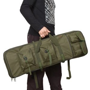 Bags 85cm / 33.5" Outdoor Rifle Bag Military Hunting Tactical Shooting Gun Case Riflescope Pack Square Carry Bag Protection Backpack