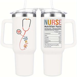 1pc, 40oz Christmas Appreciation Nurses, Nursing Gifts, Nurses Nurse Practitioner Gifts for Women - 40 Oz Tumbler