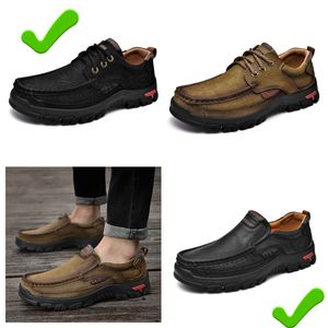 Yeni Satış Deri Ayakkabıları Erkekler Gerçek Deri Büyük Boy Loafers Sıradan Deri Ayakkabılar Gai Erkek Yüksek Kalite Bigize Lüks Tasarımcı EUR 38-51